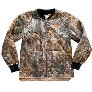 Wu Wear Camouflage Bomber Quilted Jacket Zip Large